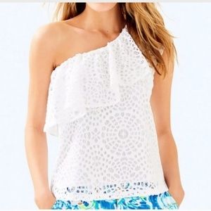Lilly Pulitzer Resort White Sea Urchin Lace Top